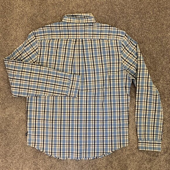 Gap Men's Long Sleeves Poplin Button Up Stretch Plaid Shirt Size XL - NWT $49 - Picture 6 of 12